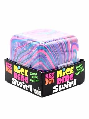 NWT Nee Doh Nice Berg Swirl XL Purple Multi RARE Super Solid Squish NEW